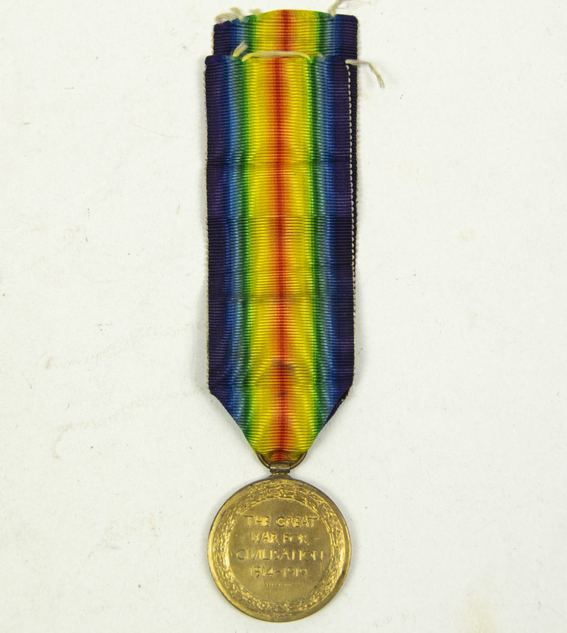 (British Army) First Day of the Somme 1 July 1916 - Victory medal of Serjeant George Beecroft Airton, 161343, 16th Bn., West Yorkshire Regiment