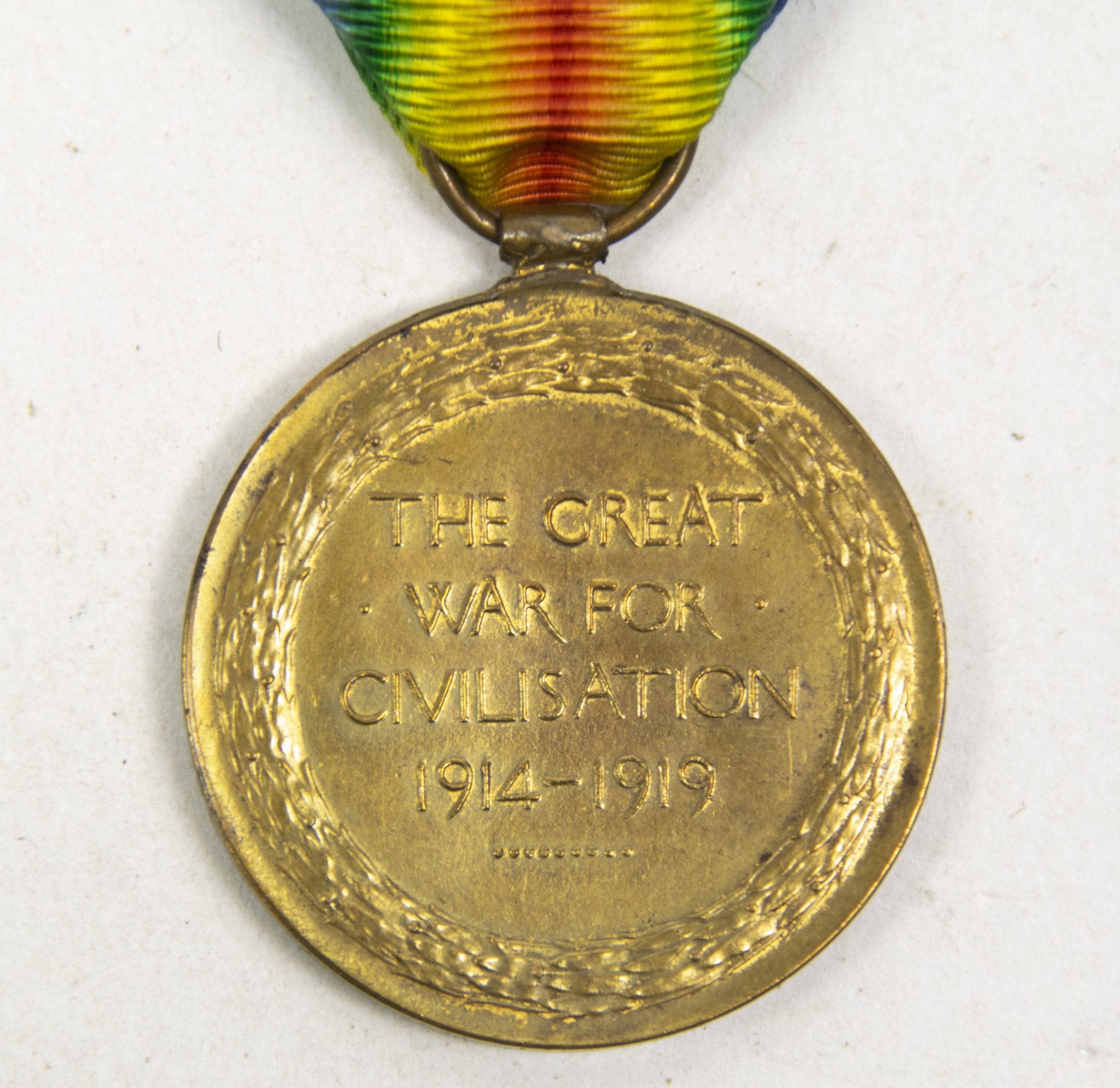 (British Army) First Day of the Somme 1 July 1916 - Victory medal of Serjeant George Beecroft Airton, 161343, 16th Bn., West Yorkshire Regiment
