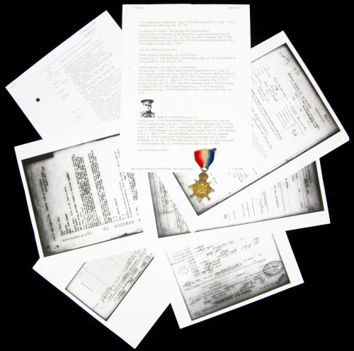 (British Army) First Day of the Somme 1 July 1916 WOUNDED - 1914-15 Star John Joseph Caul, Royal Newfoundland Regiment