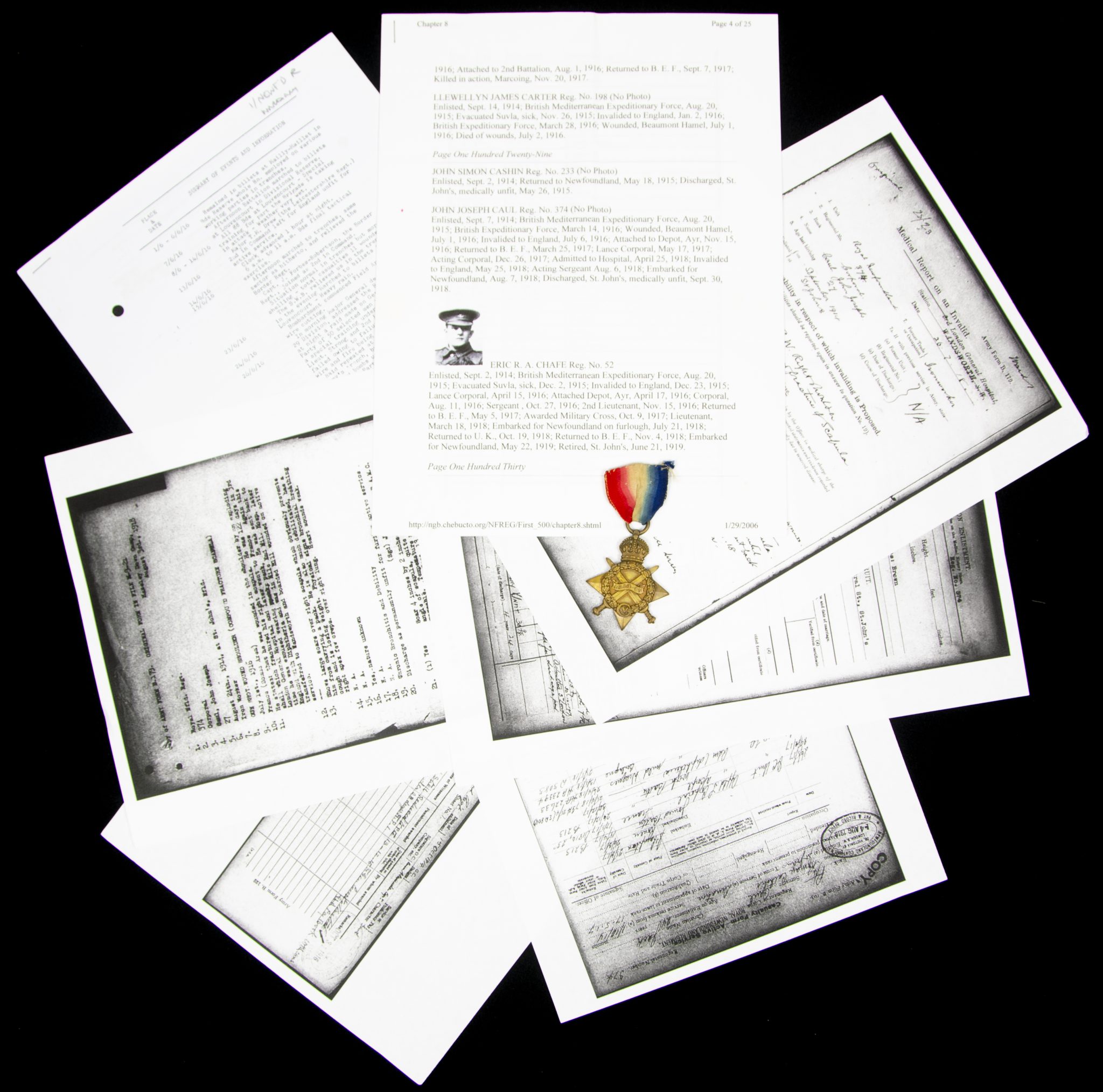 (British Army) First Day of the Somme 1 July 1916 WOUNDED - 1914-15 Star John Joseph Caul, Royal Newfoundland Regiment