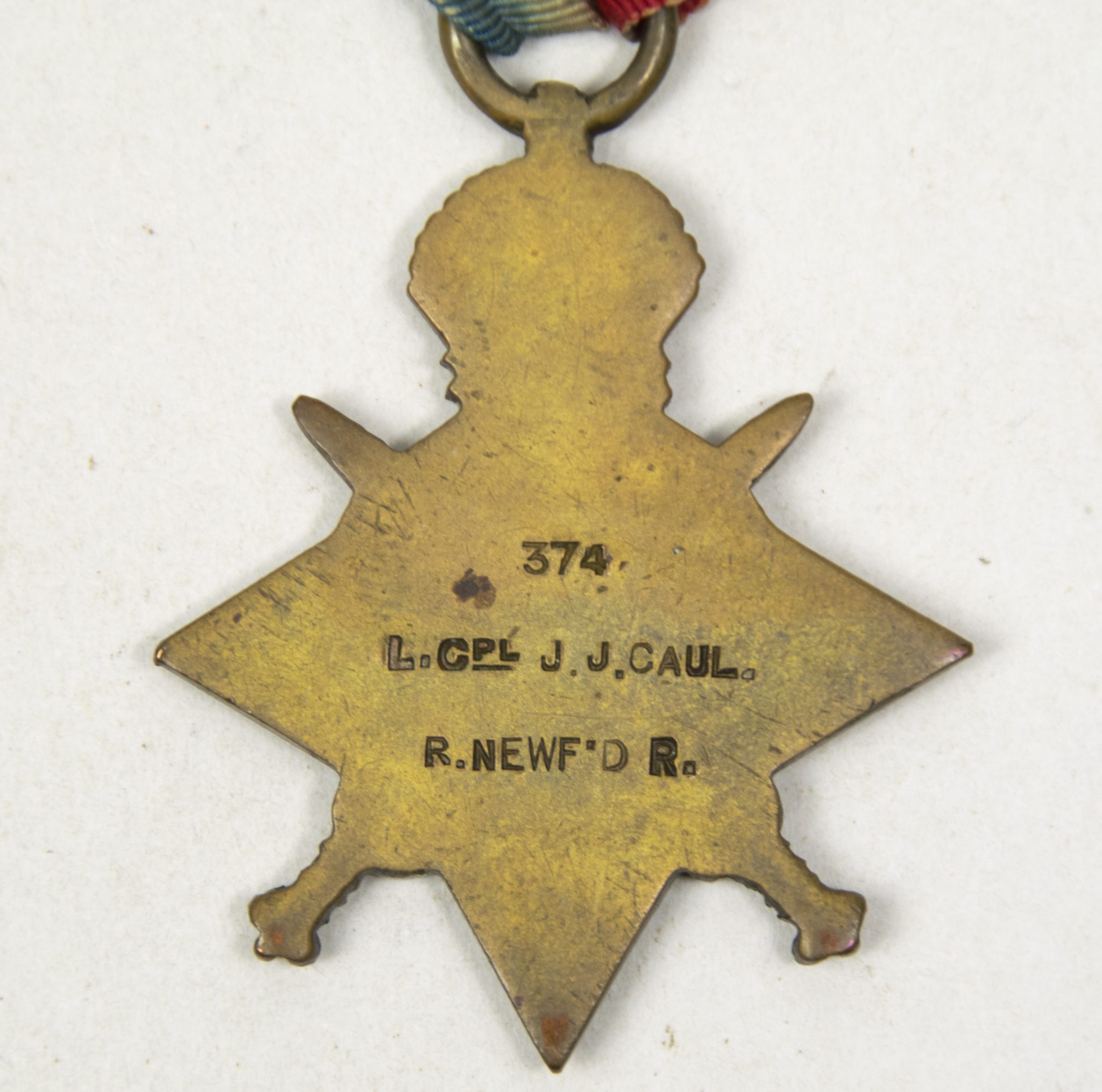 (British Army) First Day of the Somme 1 July 1916 WOUNDED - 1914-15 Star John Joseph Caul, Royal Newfoundland Regiment - Image 5