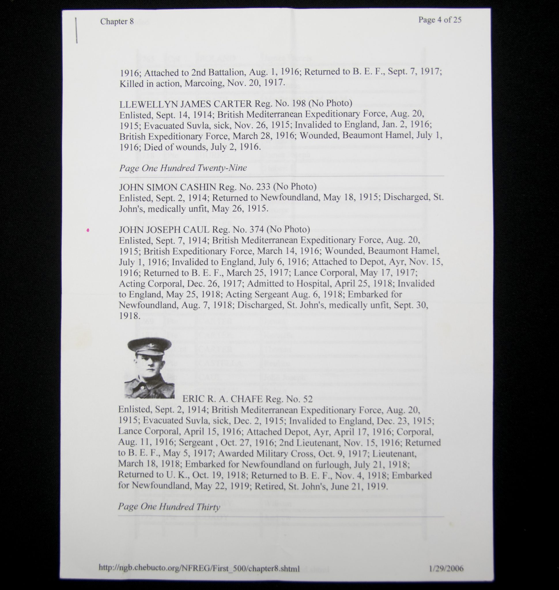 (British Army) First Day of the Somme 1 July 1916 WOUNDED - 1914-15 Star John Joseph Caul, Royal Newfoundland Regiment - Image 6