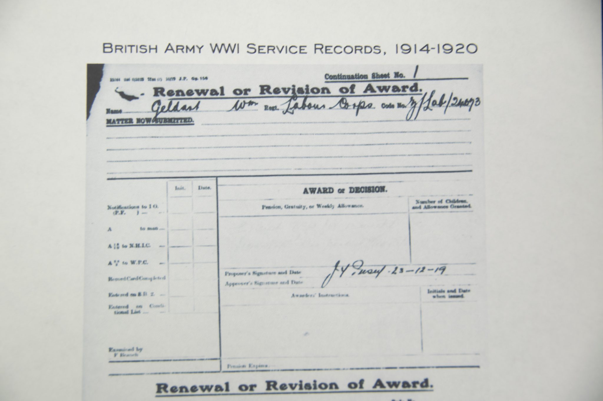 (British Army) First Day of the Somme 1 July 1916 WOUNDED - 1914-15 Star of Private William Joseph Geldart, 13525, Royal Welsch Fusiliers - Image 13