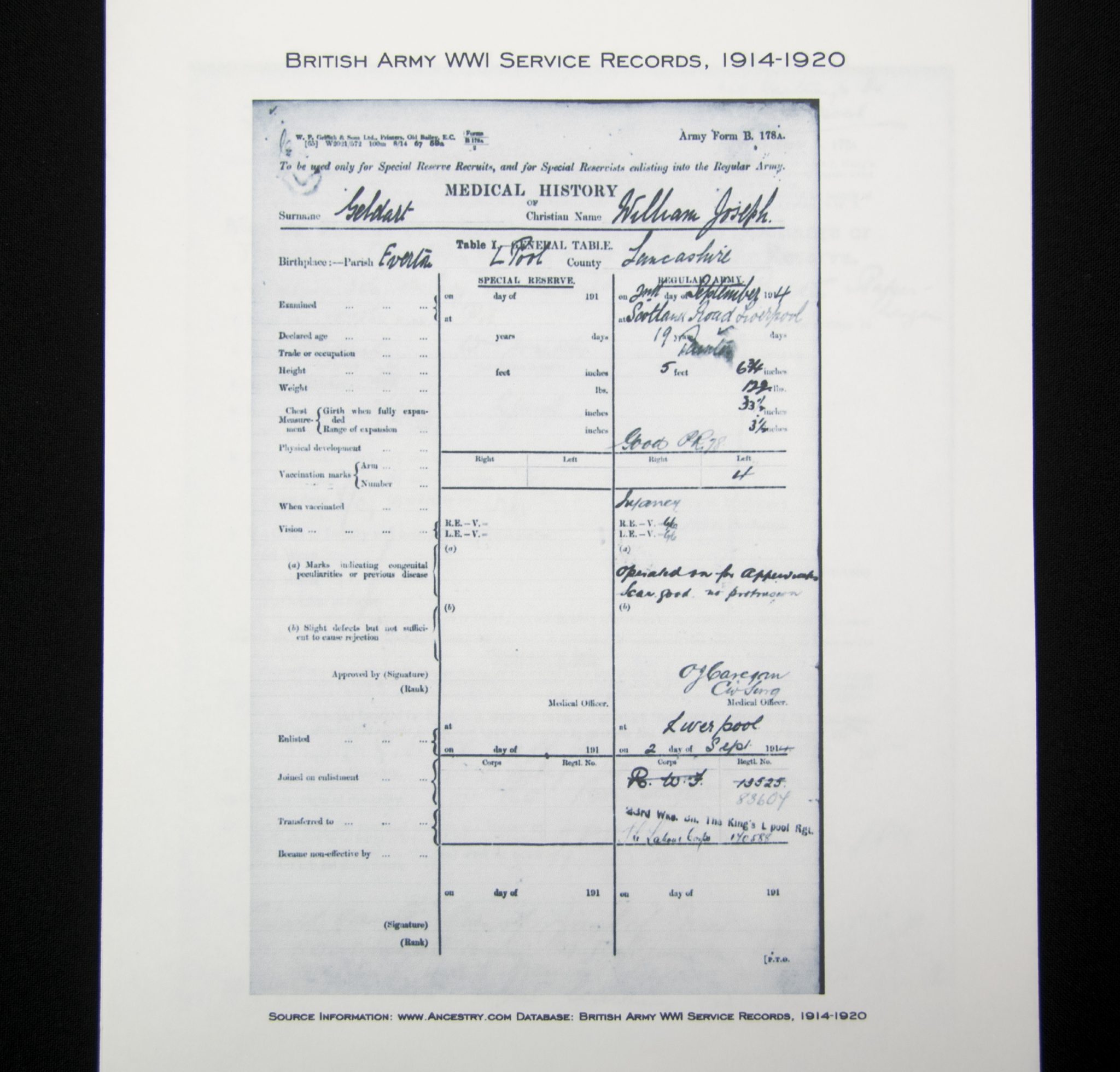 (British Army) First Day of the Somme 1 July 1916 WOUNDED - 1914-15 Star of Private William Joseph Geldart, 13525, Royal Welsch Fusiliers - Image 15