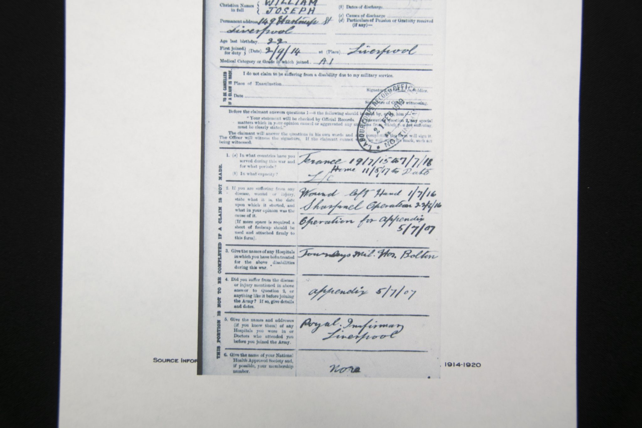 (British Army) First Day of the Somme 1 July 1916 WOUNDED - 1914-15 Star of Private William Joseph Geldart, 13525, Royal Welsch Fusiliers - Image 8