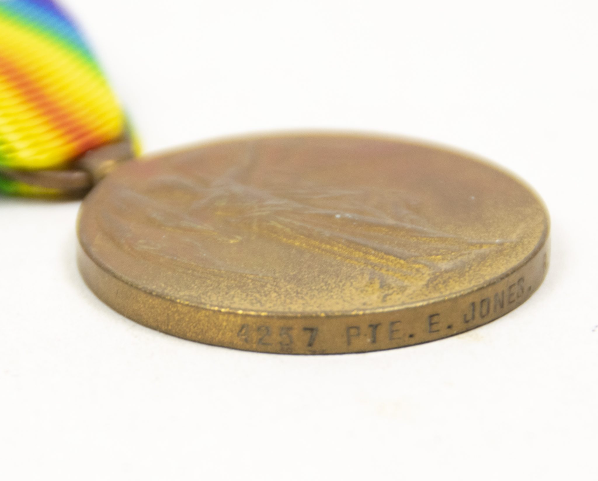 (British Army) First Day of the Somme 1 July 1916 WOUNDED - Victory medal of Private Edwin William Jones, 4257, Royal Warwickshire Regiment - Image 6