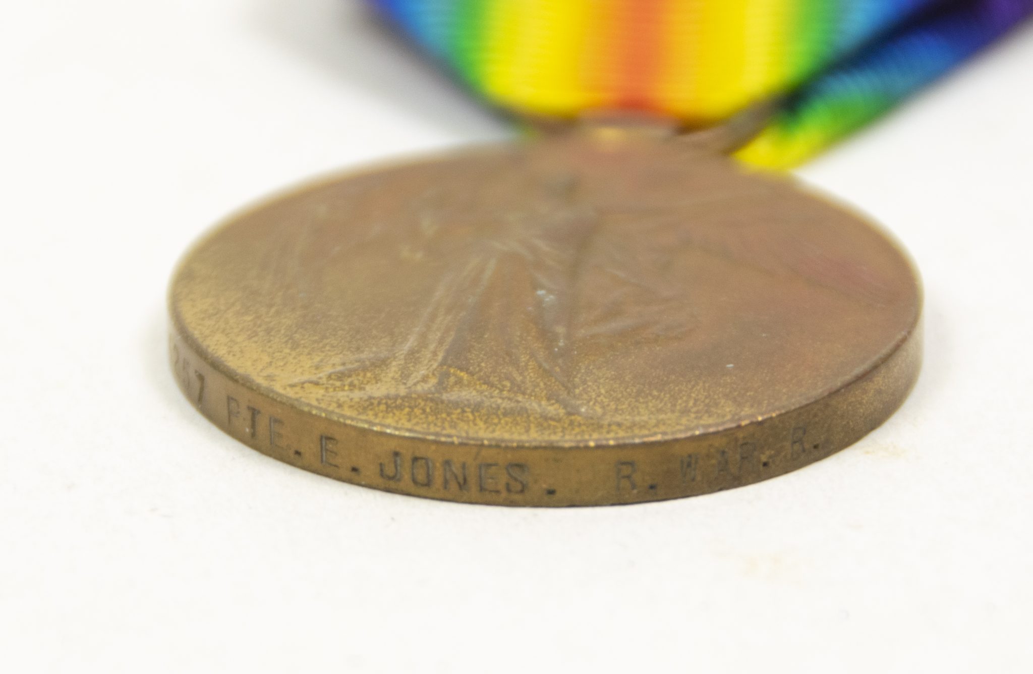 (British Army) First Day of the Somme 1 July 1916 WOUNDED - Victory medal of Private Edwin William Jones, 4257, Royal Warwickshire Regiment - Image 7