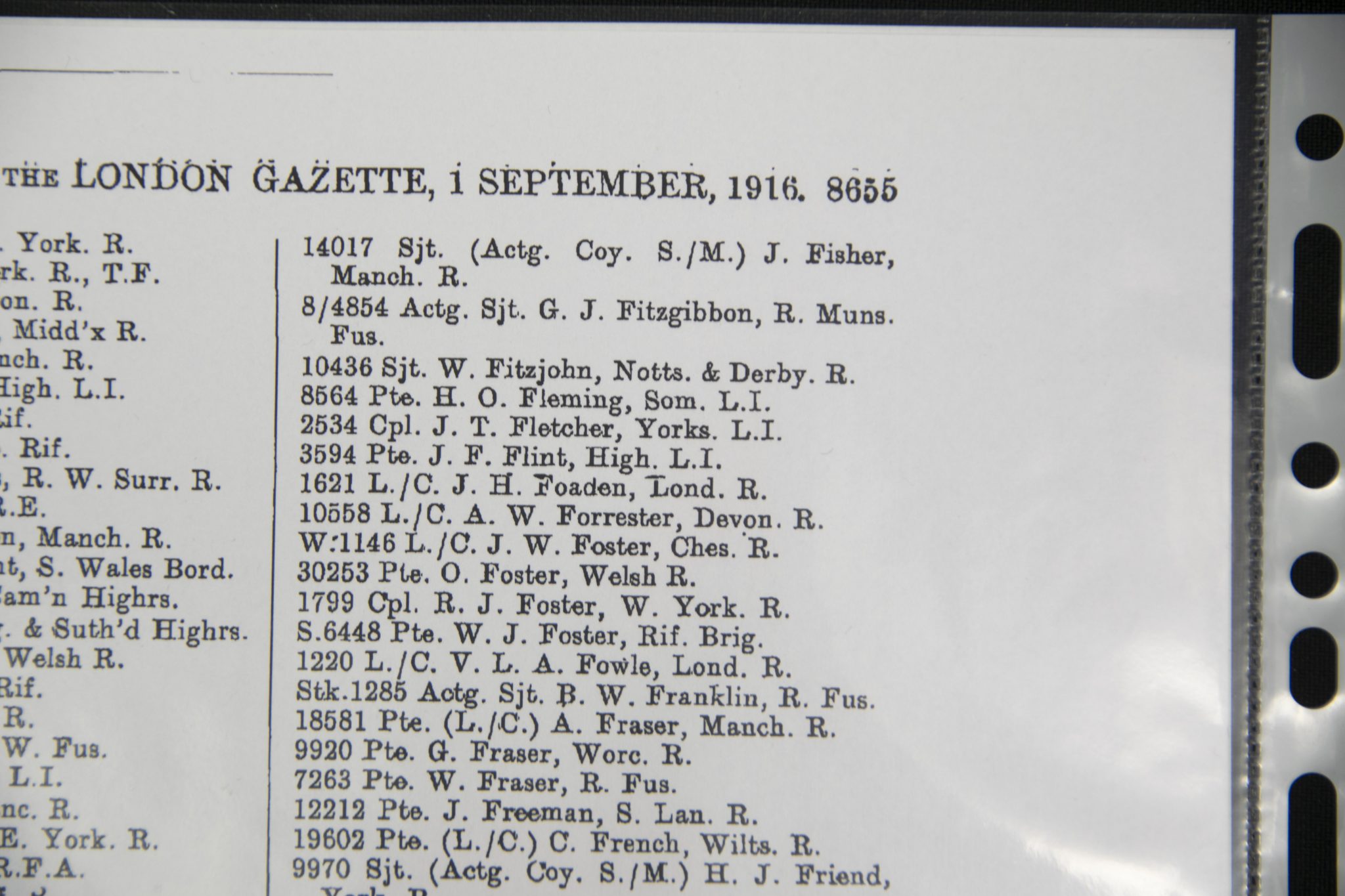 (British Army) First Day of the Somme 1 July 1916 WOUNDED - Victory medal of Private Harold O. Fleming, 8564, 1st Bn., Somerset Light Infantry - Image 31