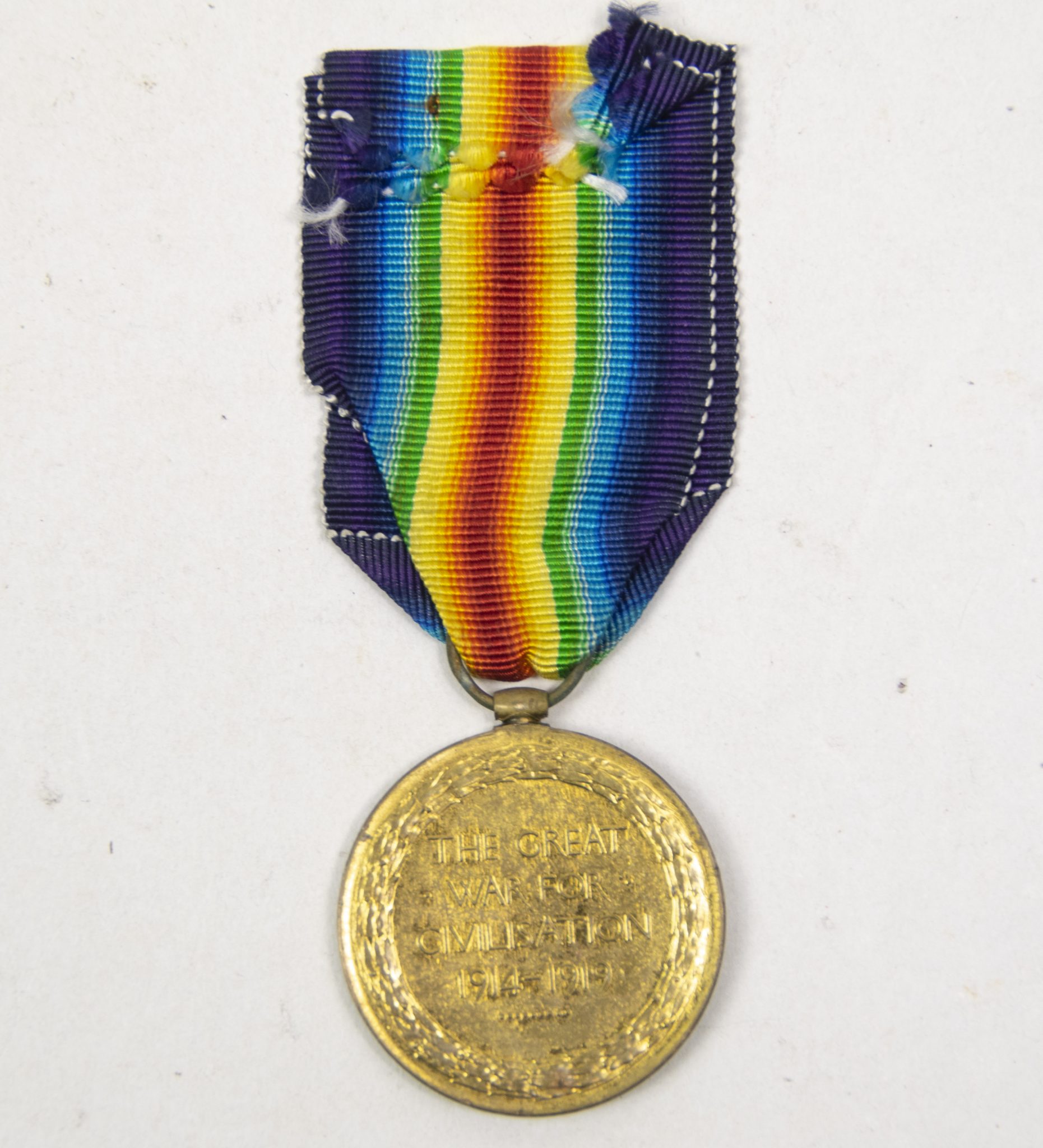 (British Army) First Day of the Somme 1 July 1916 WOUNDED - Victory medal of Private Harold O. Fleming, 8564, 1st Bn., Somerset Light Infantry - Image 4