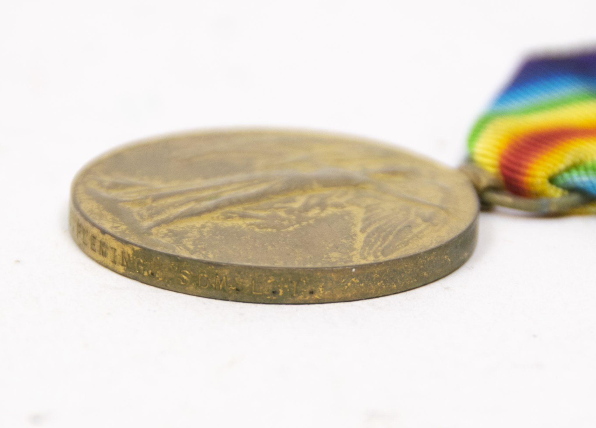 (British Army) First Day of the Somme 1 July 1916 WOUNDED - Victory medal of Private Harold O. Fleming, 8564, 1st Bn., Somerset Light Infantry - Image 8
