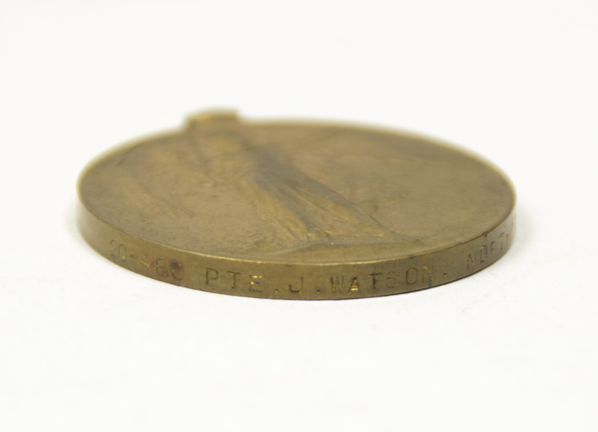 (British Army) First Day of the Somme 1 July 1916 WOUNDED - Victory medal of Private James Watson, 20/486 - Image 4