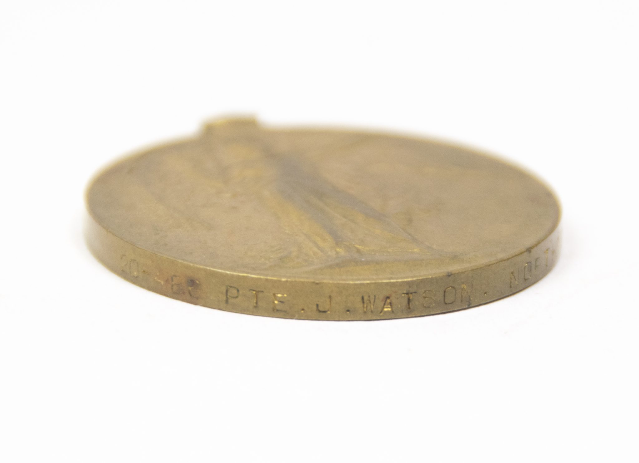 (British Army) First Day of the Somme 1 July 1916 WOUNDED - Victory medal of Private James Watson, 20/486 - Image 5