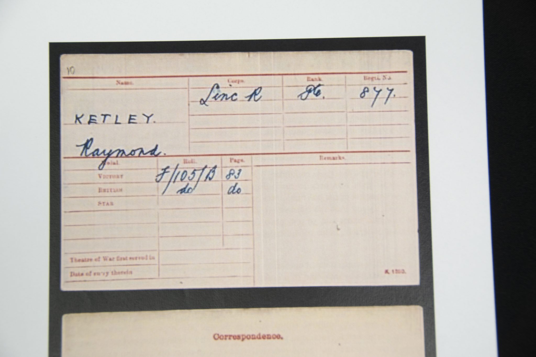 (British Army) First Day of the Somme 1 July 1916 - WOUNDED. Brittish War Medal of Private Raymond Ketley, 877, 10th Bn., Lincolnshire Regiment - Image 21