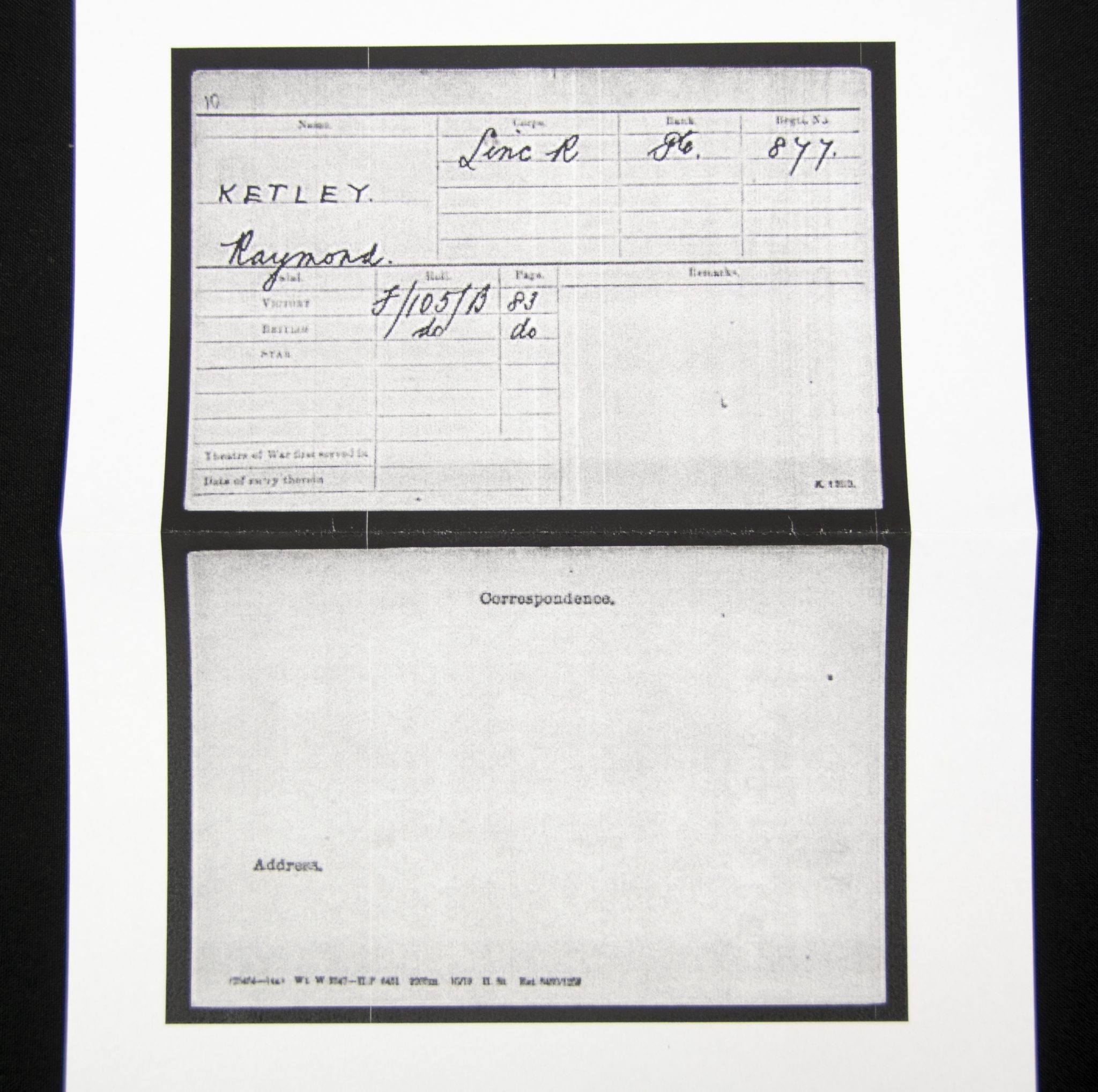 (British Army) First Day of the Somme 1 July 1916 - WOUNDED. Brittish War Medal of Private Raymond Ketley, 877, 10th Bn., Lincolnshire Regiment - Image 27