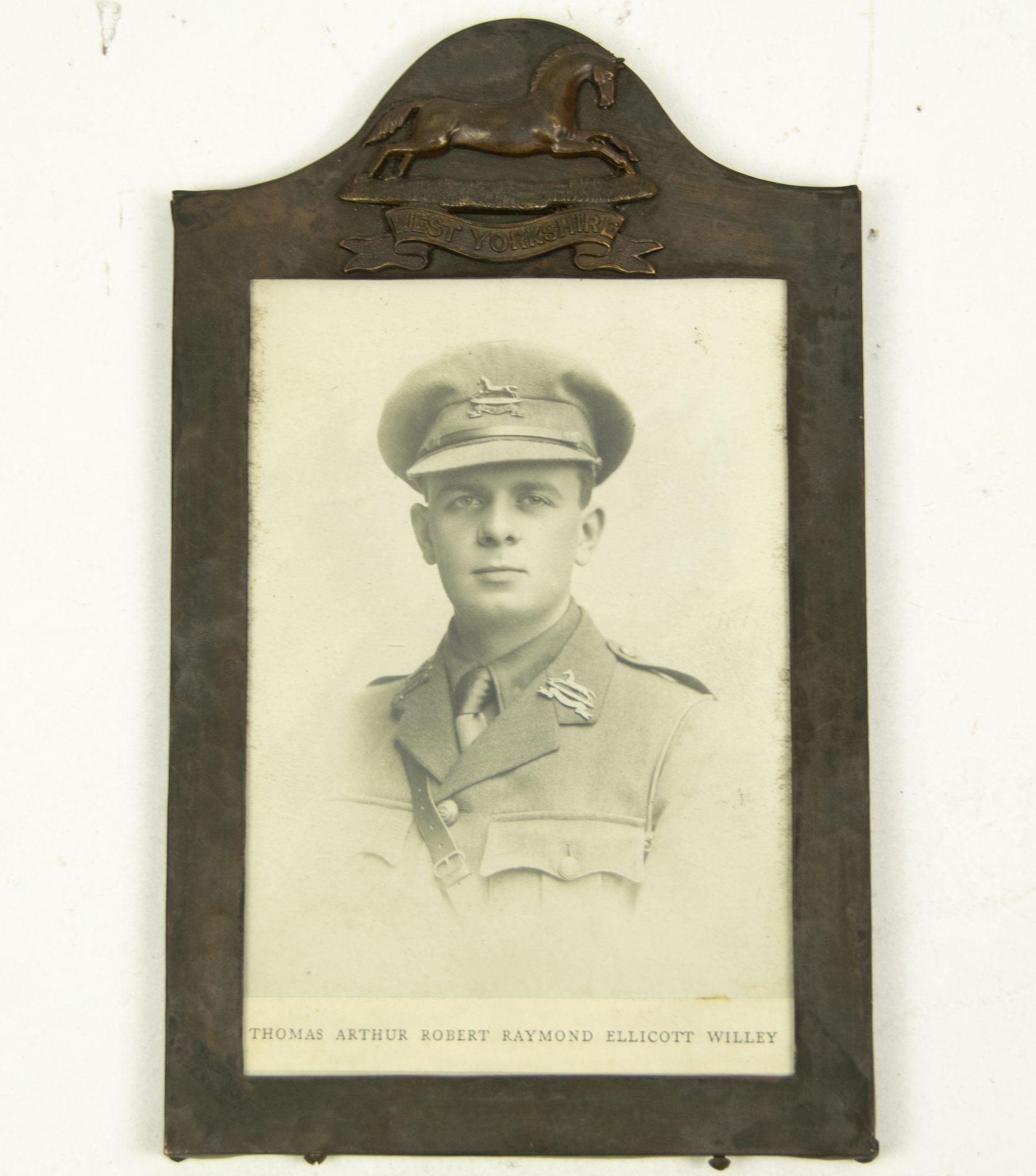 (British Army) First Day of the Somme 1 July Two commemorative frames of Thomas Arthur Raymond R.E. Willey, D Coy, 15th Bn., West Yorkshire Regiment (3)