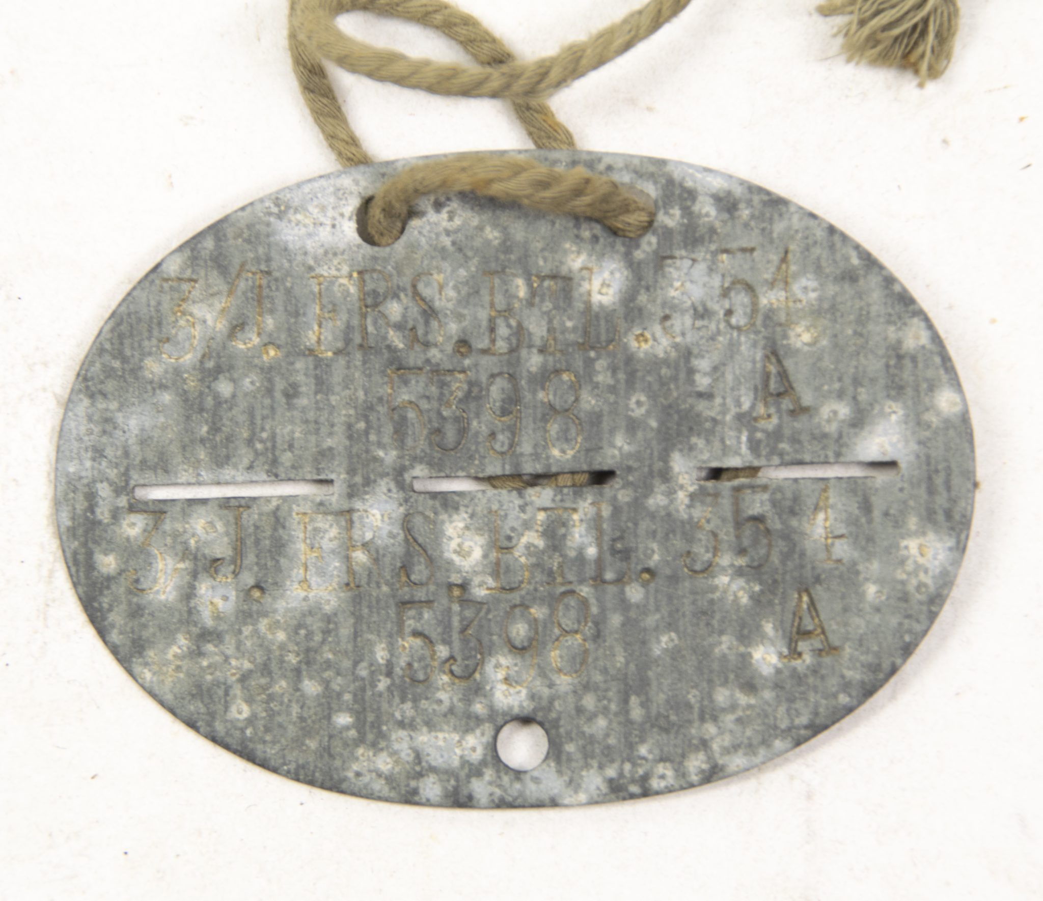 Erkennungsmarke (EKM) 3I.Ers.Btl.354 (2) Erkennungsmarke (EKM) 3I.Ers.Btl.354