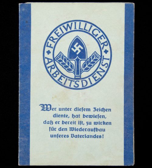 Freiwilliger Arbeitsdienst Arbeitspass + passphoto