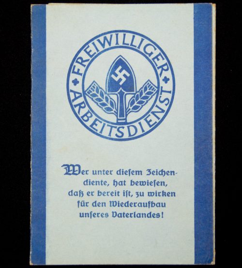 Freiwilliger Arbeitsdienst Arbeitspass + passphoto