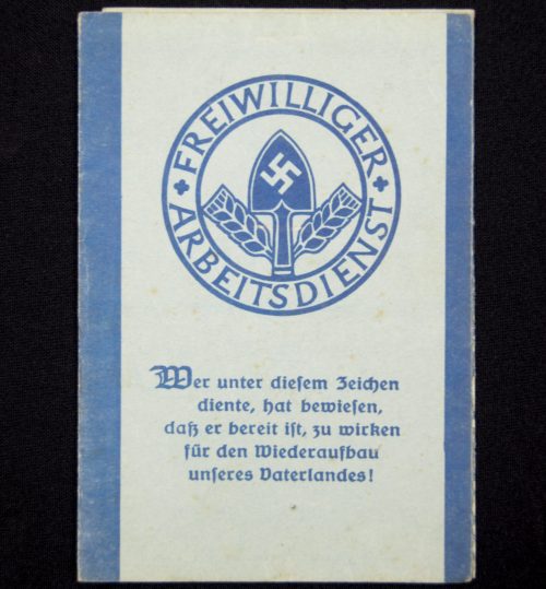 Freiwilliger Arbeitsdienst (FAD) Arbeitspass + passphoto