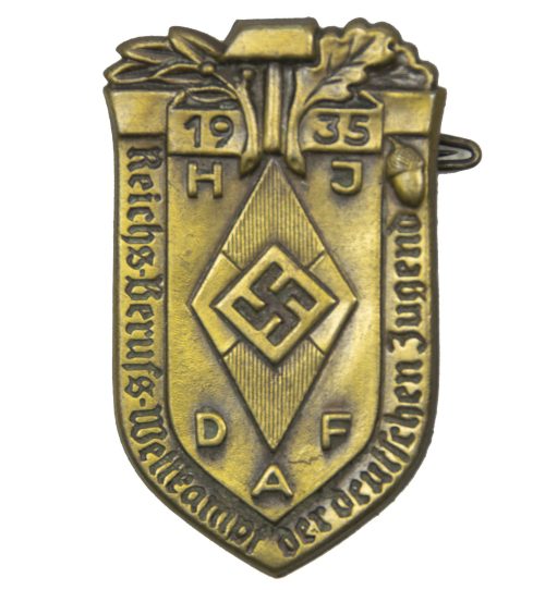 Hitlerjugend (HJ) Reichsberufs Wettkampf der Deutschen Jugend 1935 abzeichen