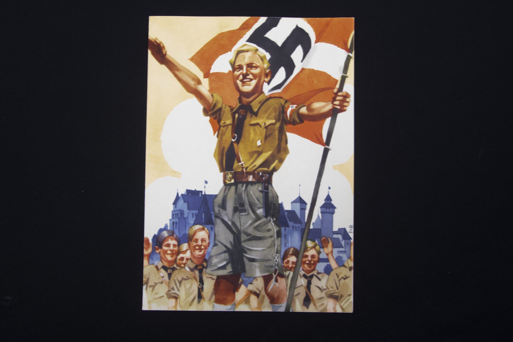 Hitlerjugend (HJ) Reichsparteitag telegram with postal enveloppe (design Ludwig Hohlwein) (1935)