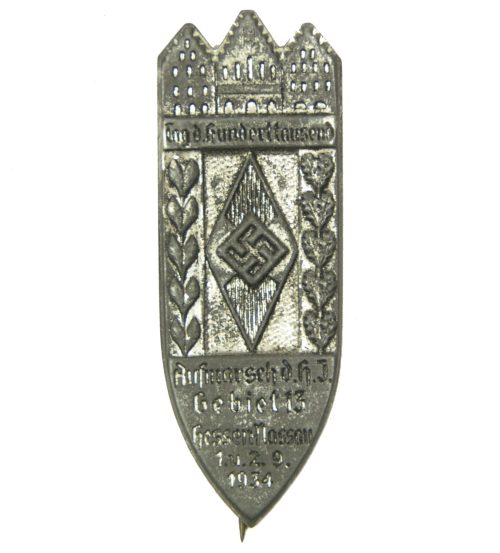 Hitlerjugend (HJ) Tag d. Hunderttausend Aufmarsch HJ Gebiet 13 Hessen Nassau 1934