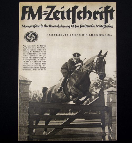 (Magazine) SS-FM Zeitschrift - Reichsführung SS für fördernde Mitglieder - 3. JahrgangFolge 11 (1936)