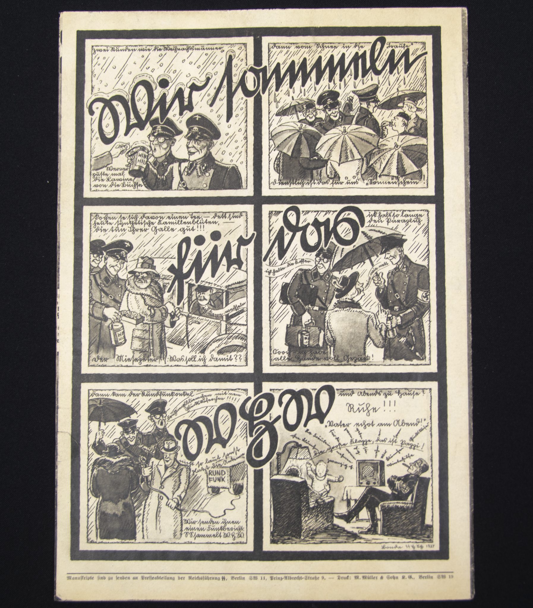 (Magazine) SS-FM Zeitschrift - Reichsführung SS für fördernde Mitglieder - 4. JahrgangFolge 4 (1937)