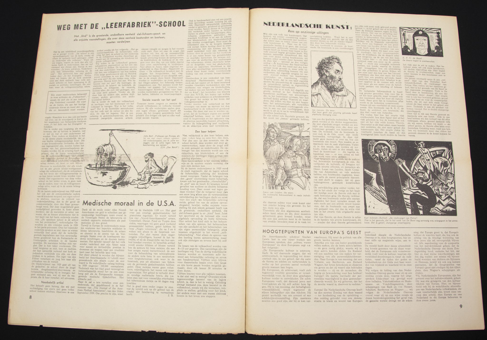 (Newspaper) Storm SS – Derde Jrg. Nr. 50 – 17 maart 1944 (with rare Gerardus Mooyman photo inside)