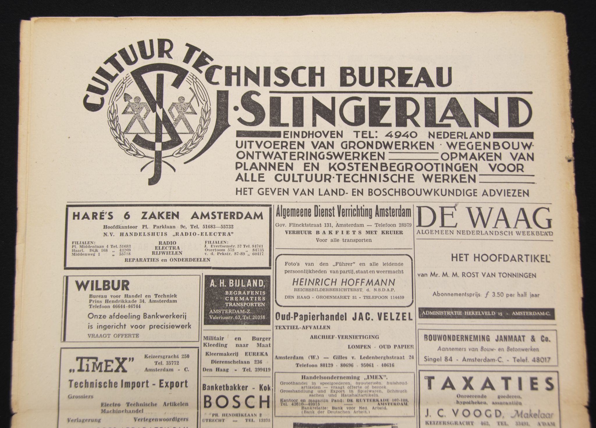 (Newspaper) Storm SS – Derde Jrg. Nr. 50 – 17 maart 1944 (with rare Gerardus Mooyman photo inside)