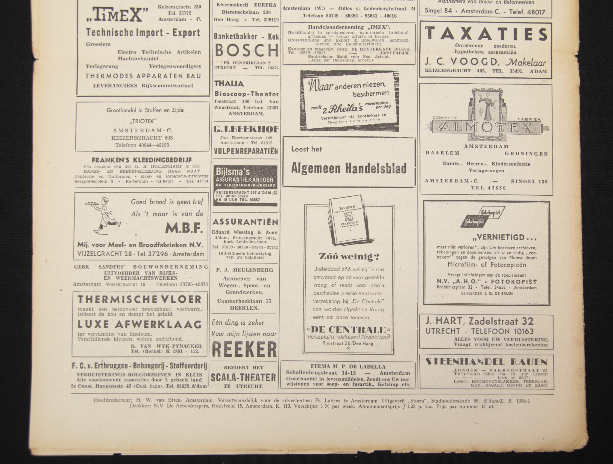 (Newspaper) Storm SS – Derde Jrg. Nr. 50 – 17 maart 1944 (with rare Gerardus Mooyman photo inside)