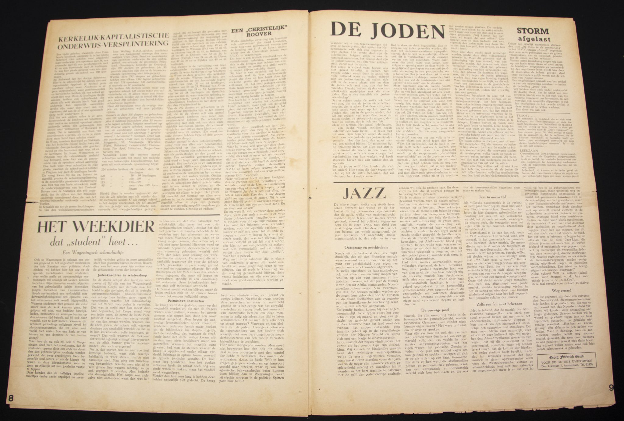 (Newspaper) Storm SS – Eerste Jrg. Nr. 32 – 14 november 1941