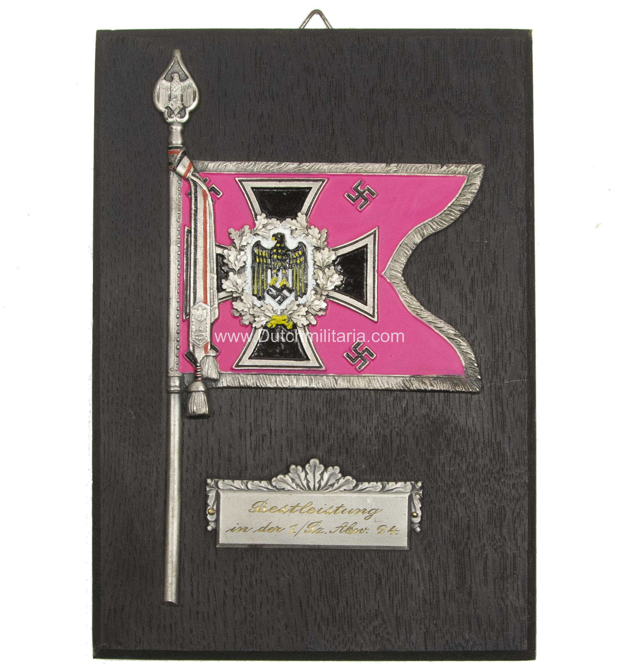 Panzer plaque 1.Pz.Abw.24. - Extremely rare