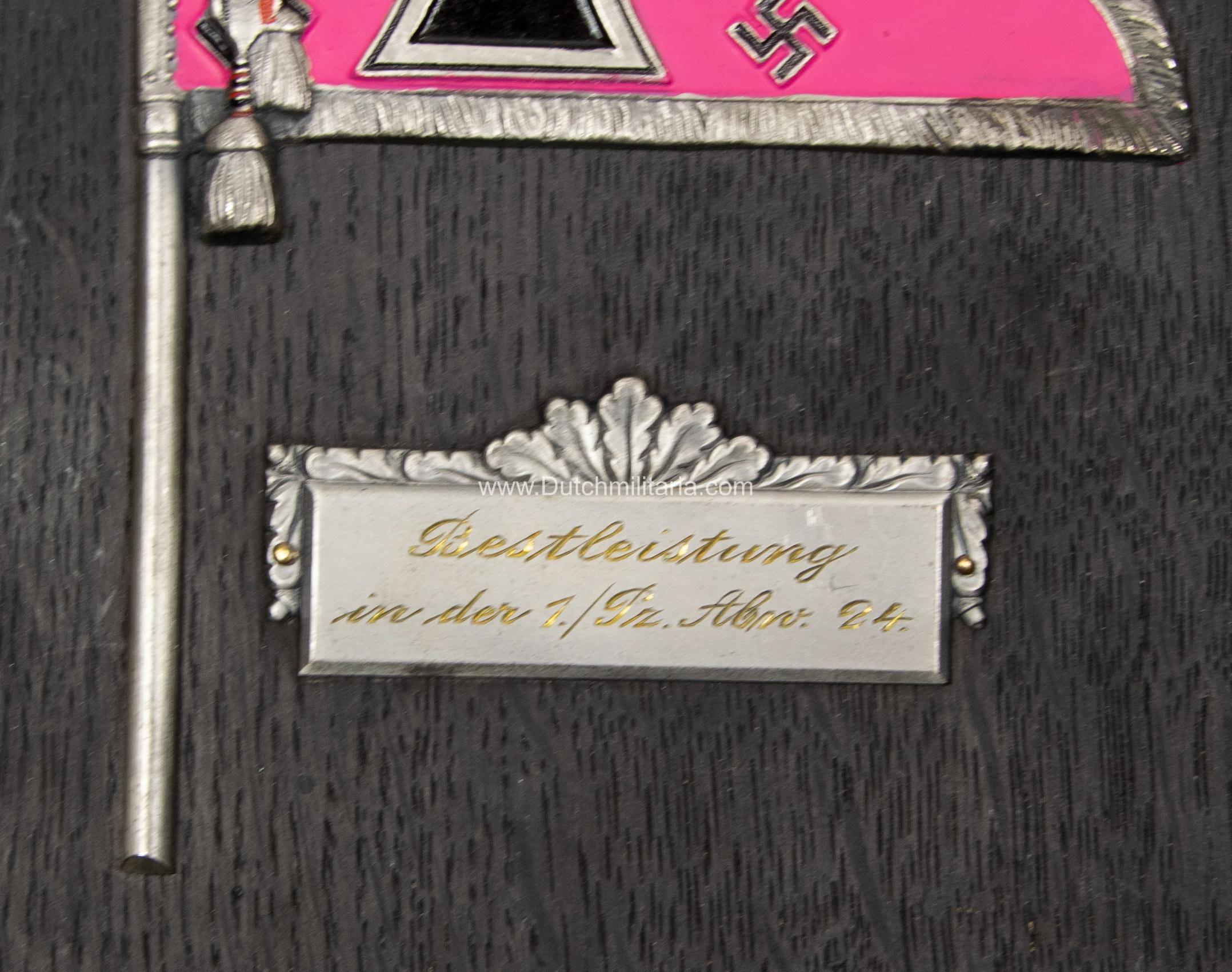 Panzer plaque 1.Pz.Abw.24. - Extremely rare