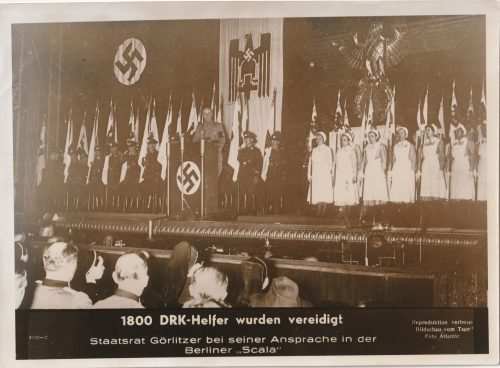 (Pressphoto) Deutsche Rote Kreuz - 1800 DRK-Helfer wurden vereidigt  (24x18cm)