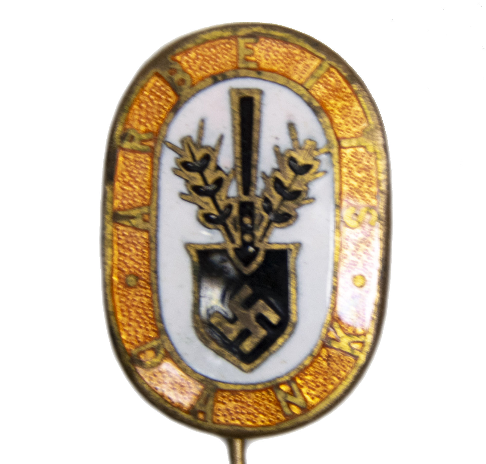 Reichsarbeitsdienst (RAD) Arbeitsdank abzeichen in orange