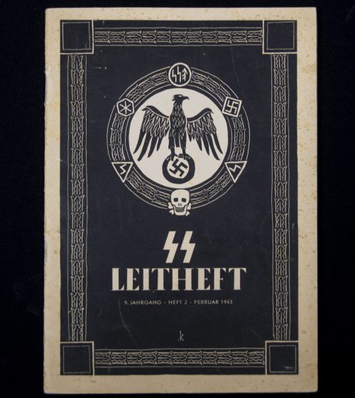 SS-Leitheft 9. Jahrgang - Heft 2. Totenkopring cover (1943)