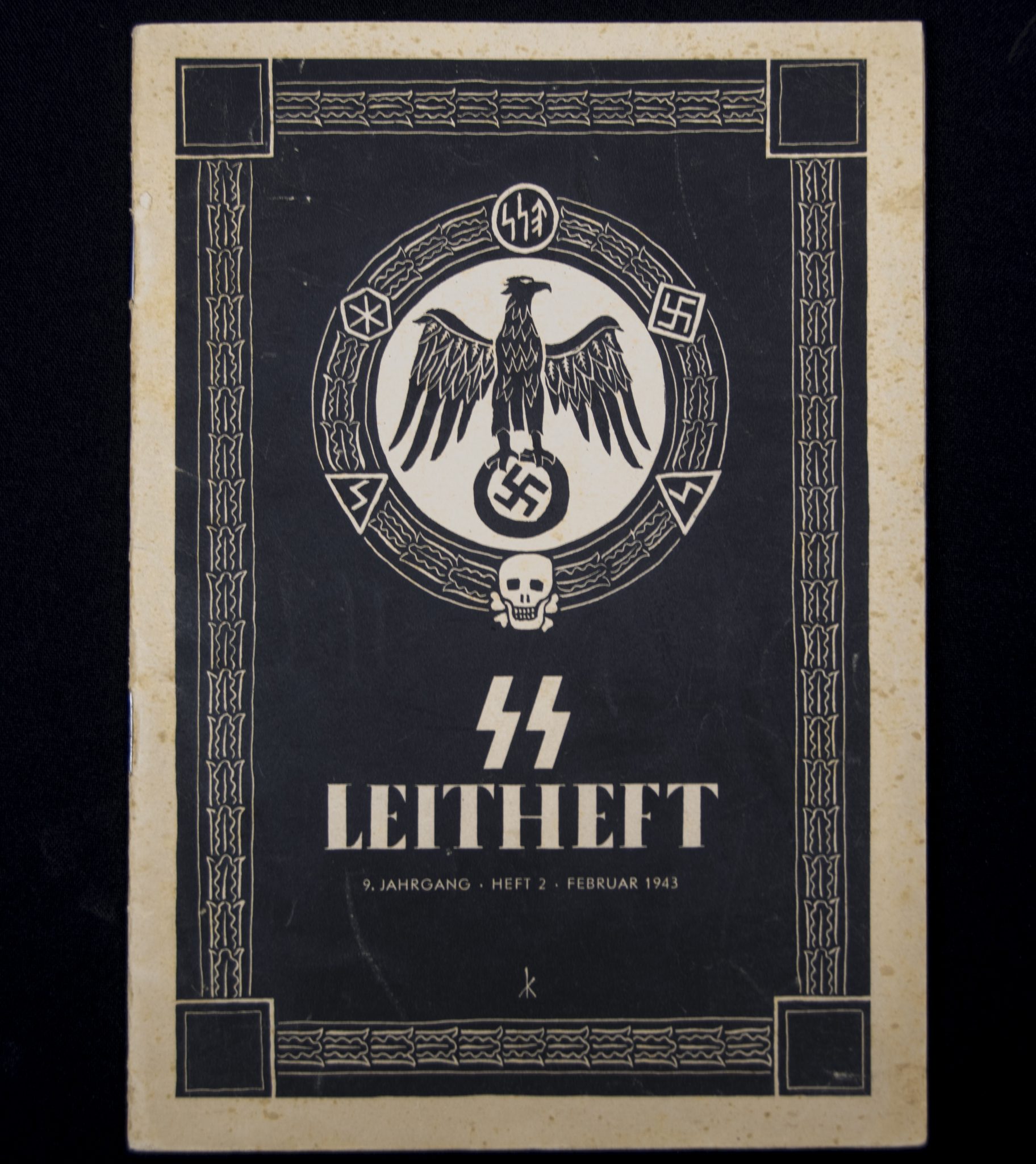 SS-Leitheft 9. Jahrgang – Heft 2. Totenkopring cover (1944) SS-Leitheft 9. Jahrgang - Heft 2. Totenkopring cover (1943)