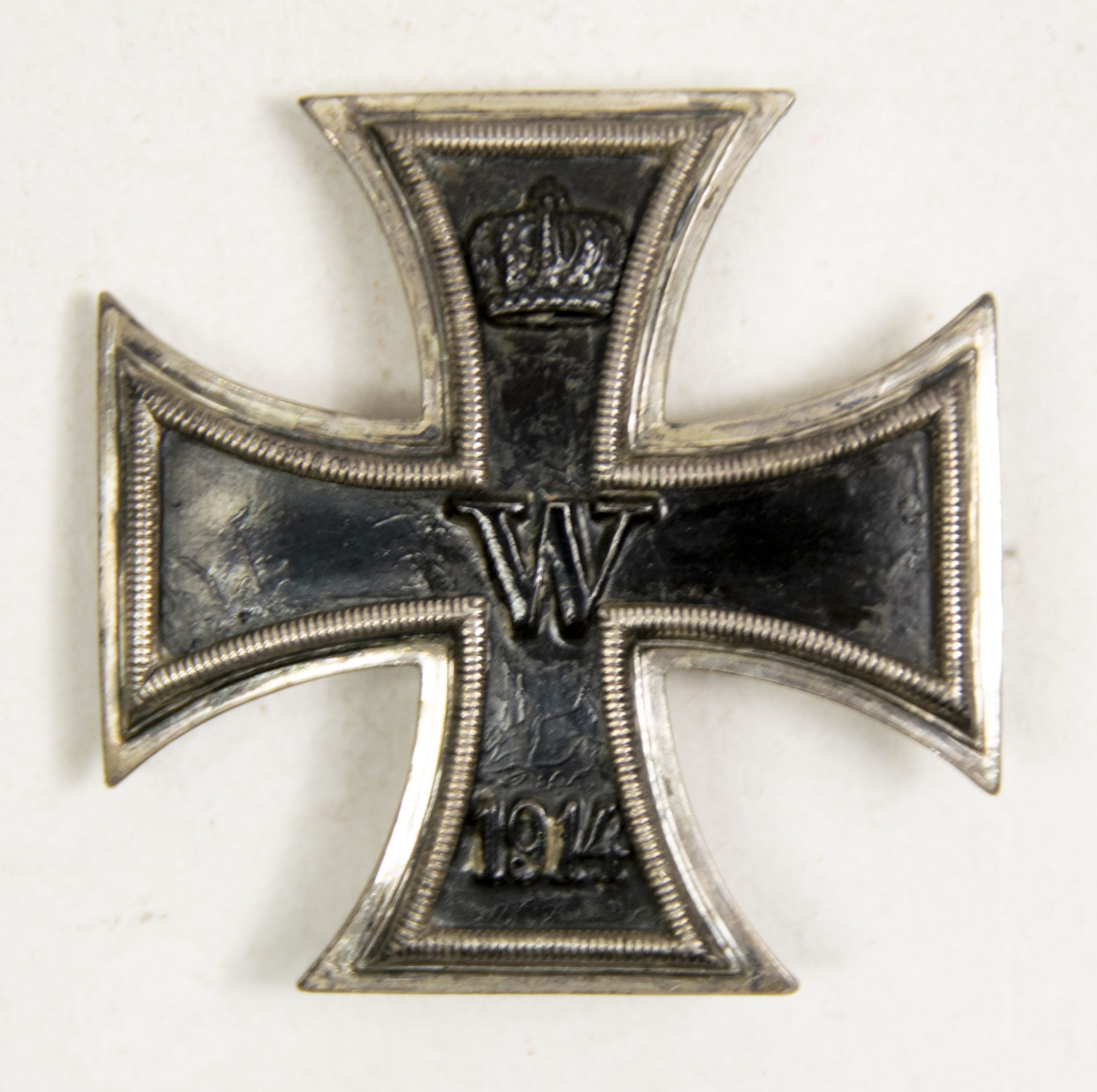 WWI Iron Cross first class (EK1) marked "935 silver" + case (Maker Deumer) - Image 6