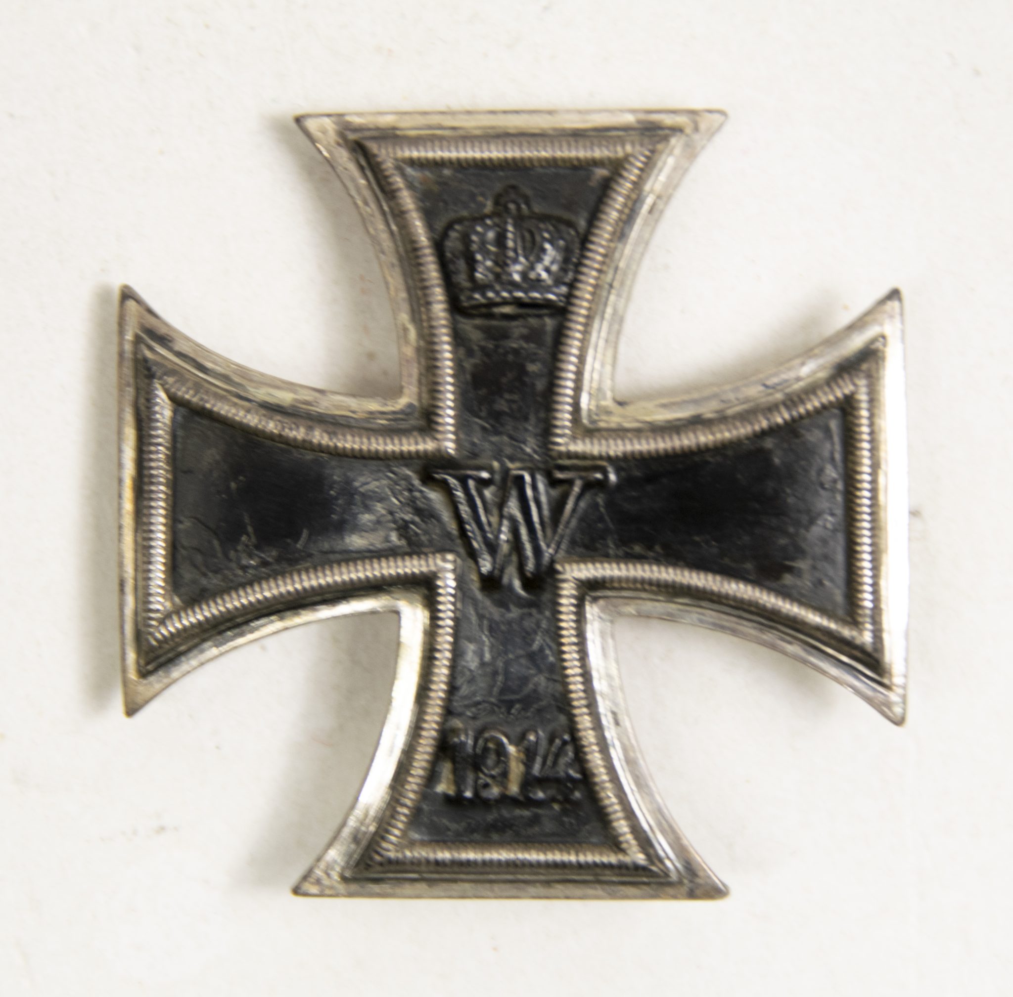 WWI Iron Cross first class (EK1) marked "935 silver" + case (Maker Deumer) - Image 7
