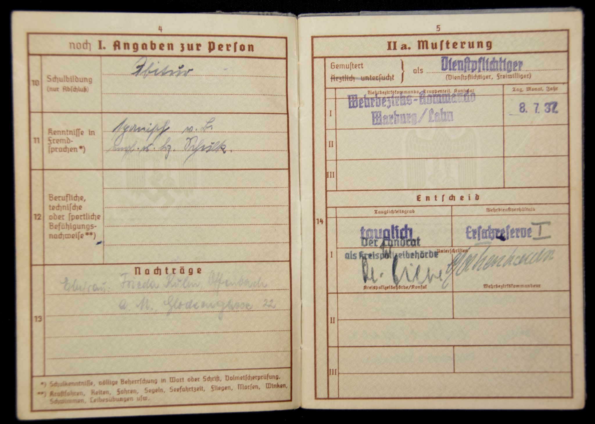 Wehrpass 4./E. (M.G.) Kp. 116 (1939) with EK2 + VWA Black - Image 9