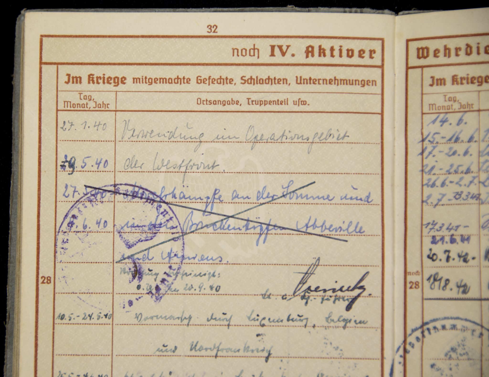Wehrpass 4./E. (M.G.) Kp. 116 (1939) with EK2 + VWA Black - Image 23