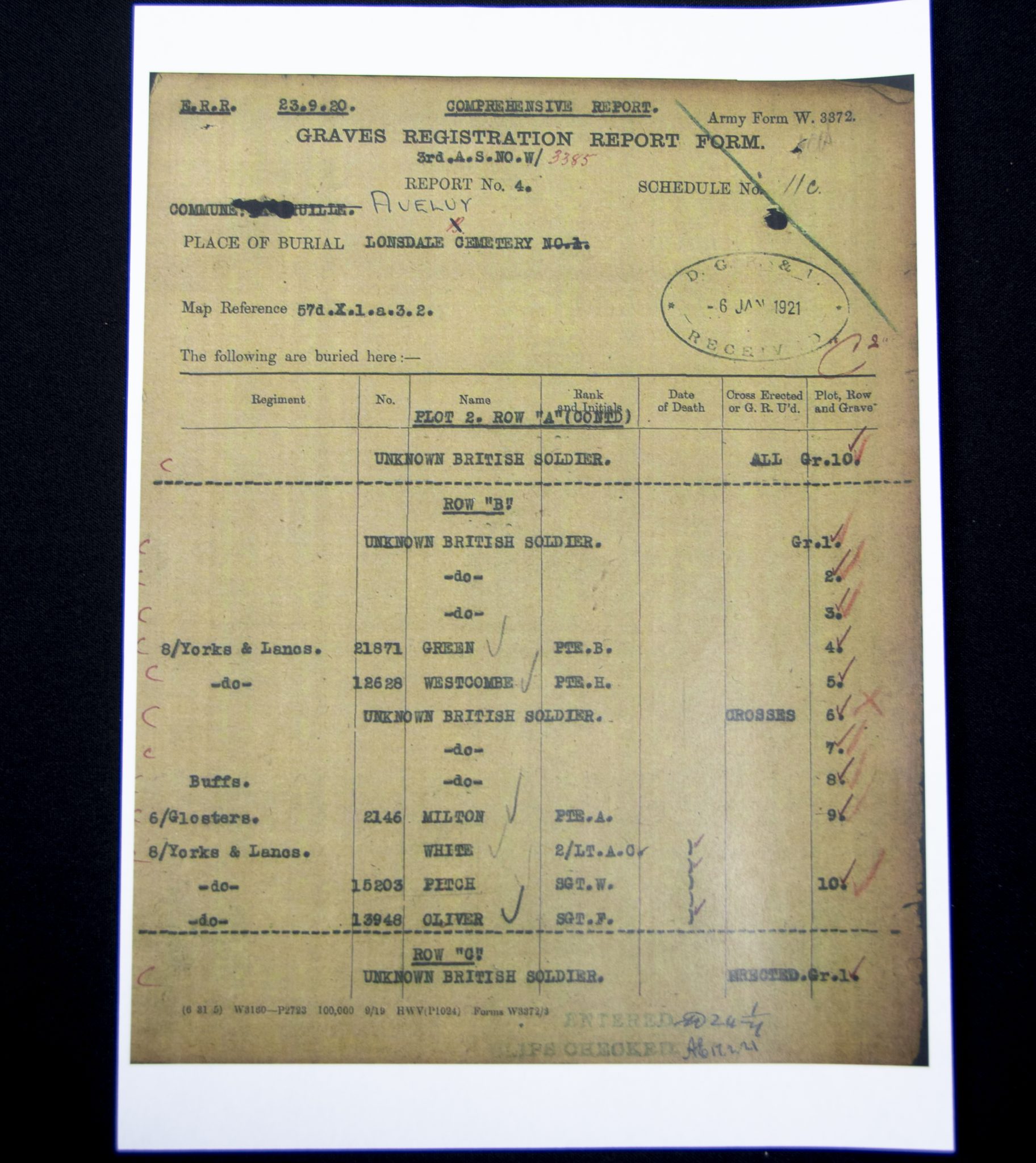 (British Army) First Day of the Somme 1 July 1916 - Victory medal of Private Harry Westcombe, 12628, 8th Bn., York and lancaster Regiment - Image 22