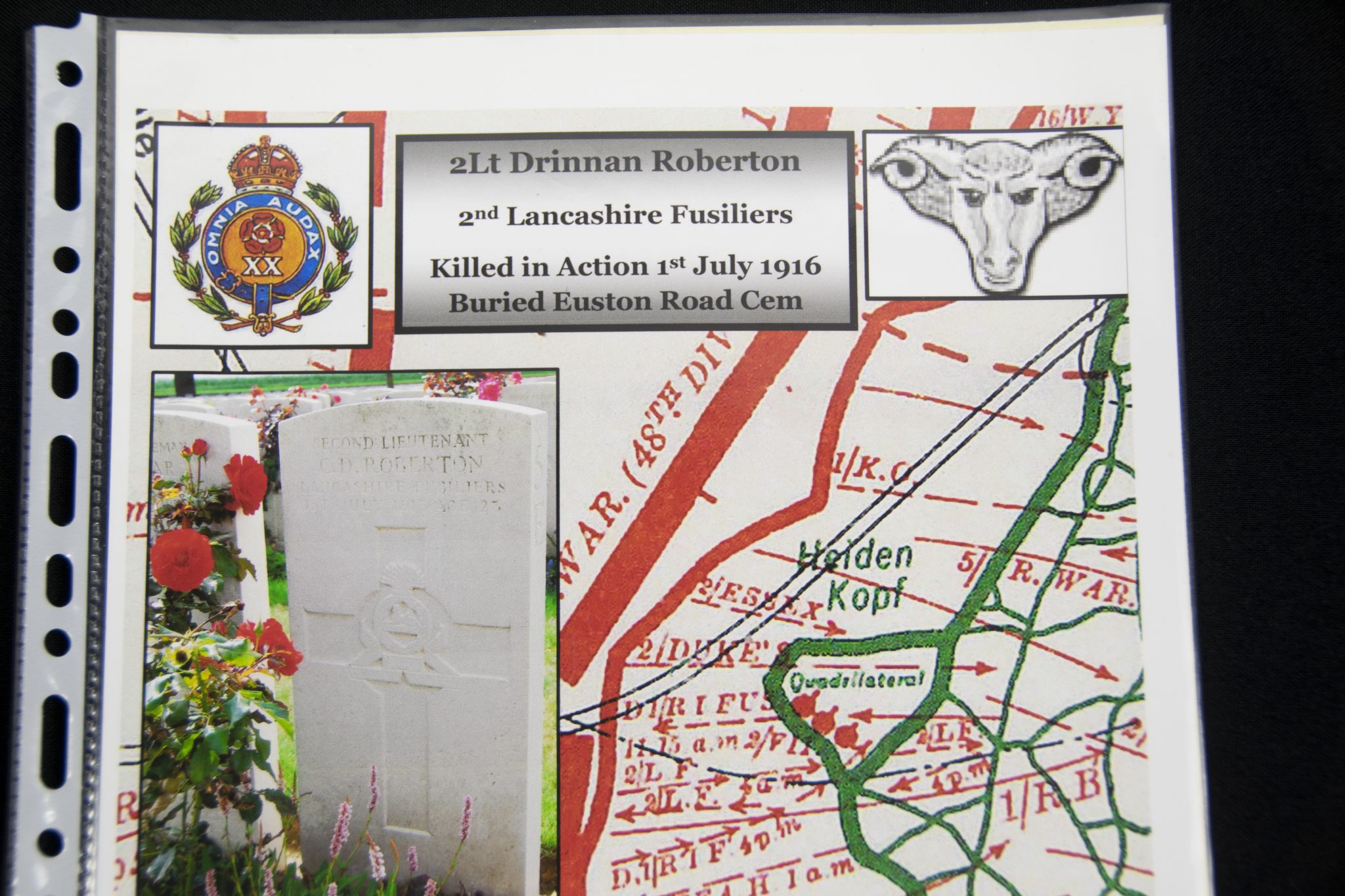 (British Army) First Day of the Somme 1 July 1916 - 1914-15 Star of Second Lieutenant Charlie Drinnan Robertson 4th Bn., Lancashire Fusiliers - Image 17