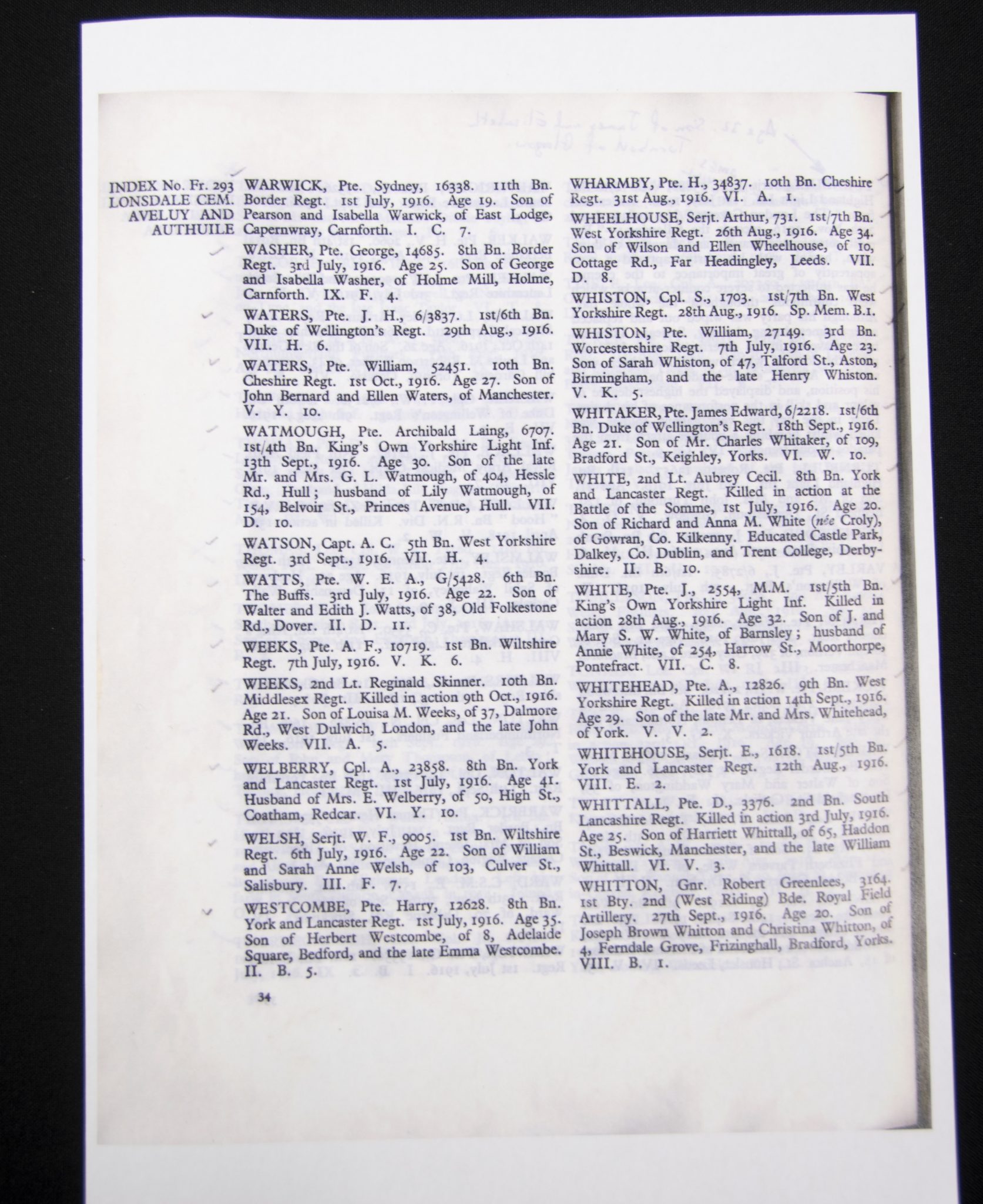 (British Army) First Day of the Somme 1 July 1916 - Victory medal of Private Harry Westcombe, 12628, 8th Bn., York and lancaster Regiment - Image 20