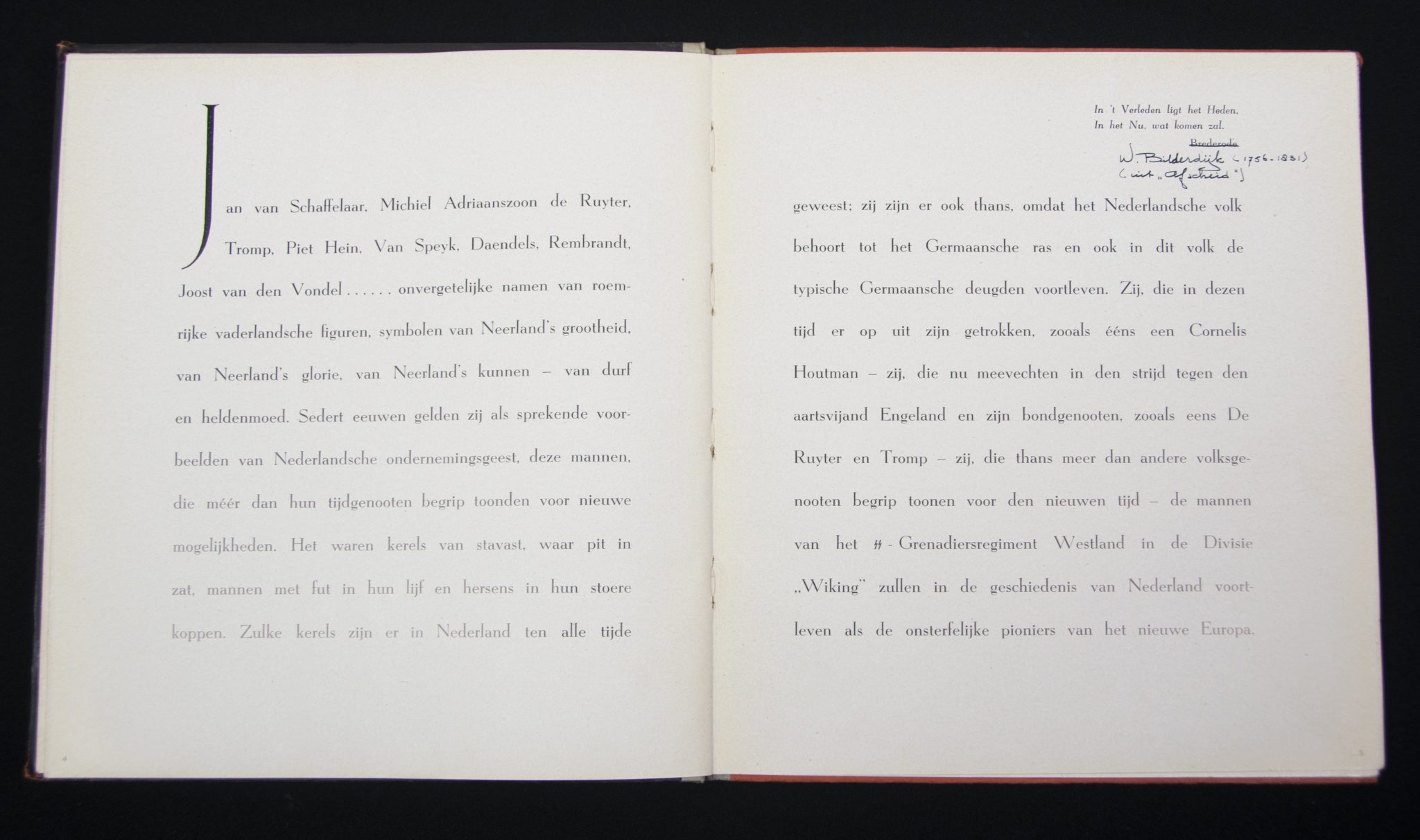 (Book) Dutch Waffen SS - In 't Verleden Ligt het Heden (1944) - with Mooyman photo - Image 4