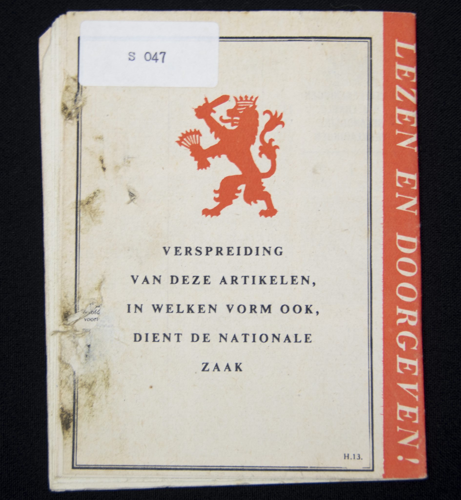 (Booklet) De Wervelwind No.2 May 1942