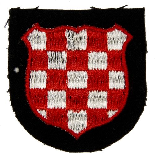 Croatian Waffen-SS volunteer sleeve shield