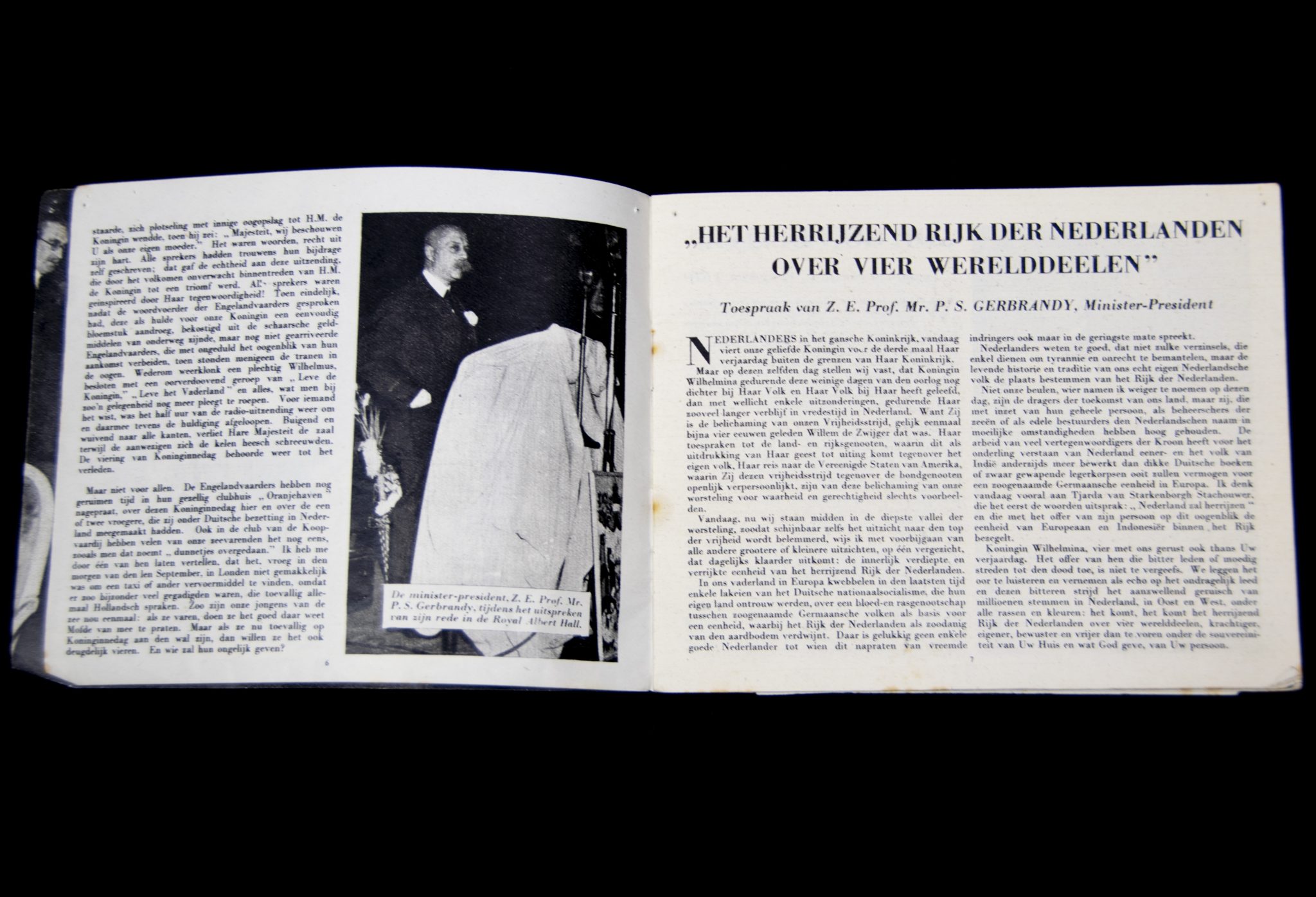 (Dutch Resistance) Koninginnedag 1942 De plechtige viering te Londen (Wervelwind)