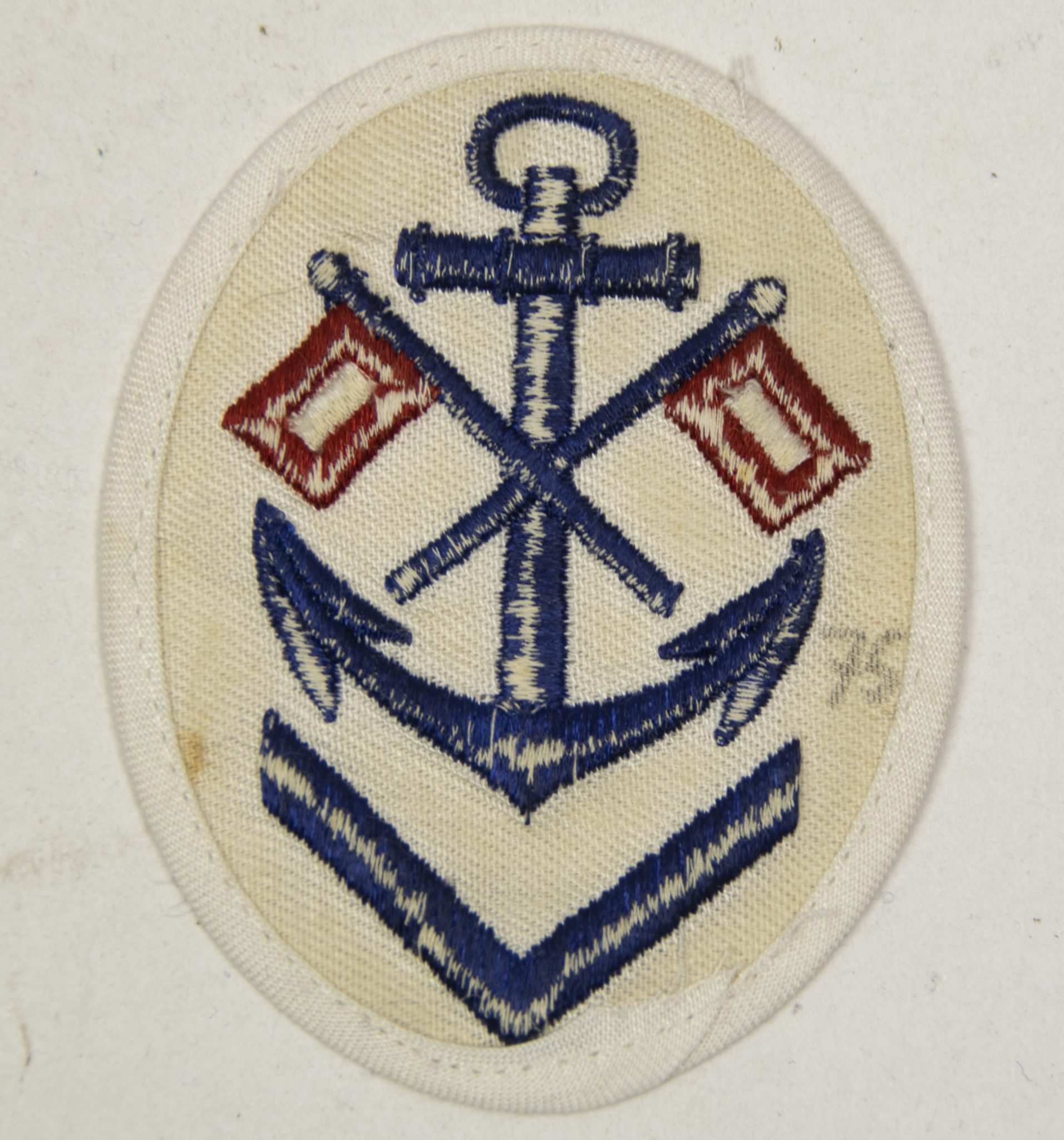 Kriegsmarine (KM) Signals career sleeve insignia (2) Kriegsmarine (KM) Signals career sleeve insignia